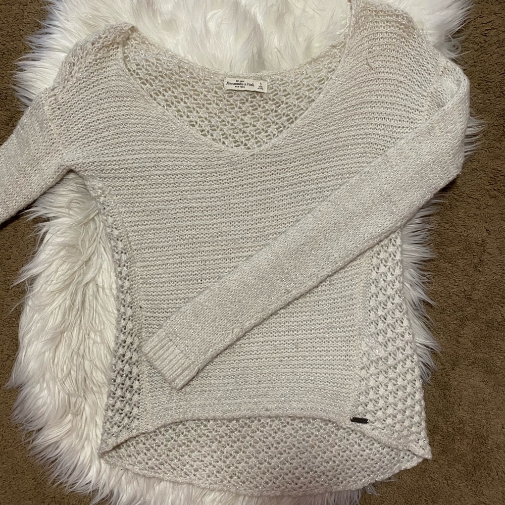 Abercrombie & Fitch tinsel infused sweater